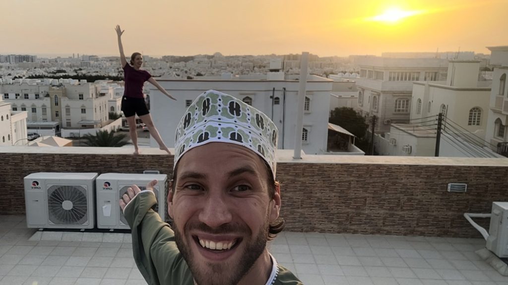 Enjoying the view in Muscat
