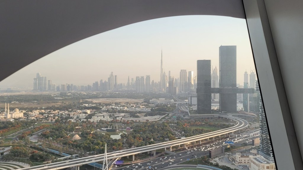 The view of Dubai from the "Dubai Frame"