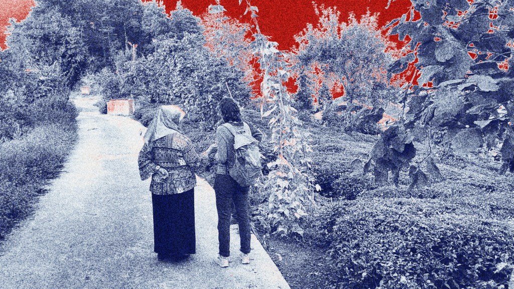 Meeting locals in Sürmene, Turkey