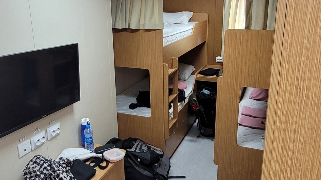 Our Cabin on the Caspian Sea Ferry Azerbaijan