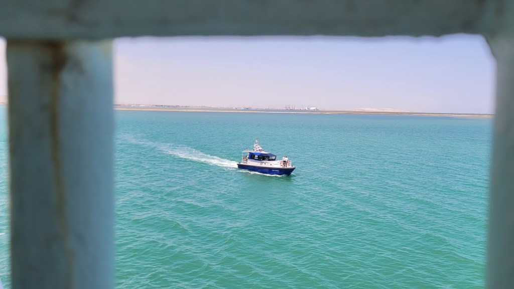 Coast Guard ship overtaking us