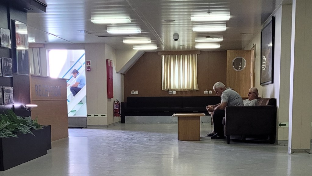 Common area on the Caspian Sea Ferry